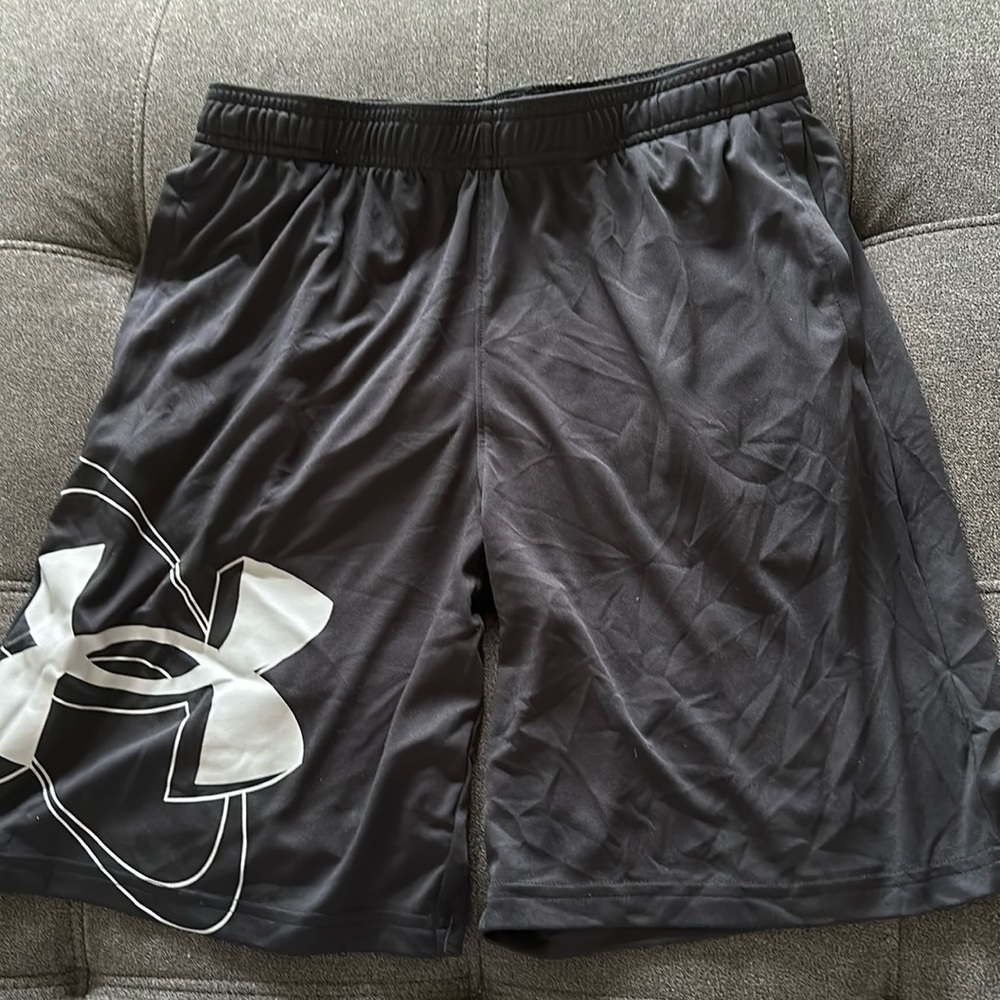 Boys Black Under Armour Shorts
